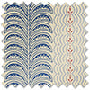 Land & Shore Fintra Stripe (Blackout), Blue Red - Twist&Fit Roller Blind